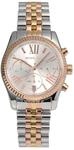 Stylische Damenuhr der Marke Michael Kors in Silber und Gold. Die Uhr hat ein