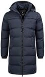 Arctic Seven Herren Winter Parka gesteppt Navy
