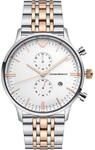 Emporio Armani AR0399 Chronograph Zweifarbige Herrenuhr