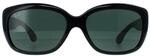 Ray-Ban Butterfly Womens Schwarz Gr&uuml;n Sonnenbrille