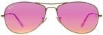Ray-Ban Aviator Herren Gold Cyclamen Flash Sonnenbrille