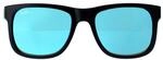 Ray-Ban Sonnenbrille Justin 4165 622/55 Schwarz-Blau-Spiegel