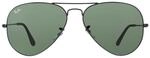 Ray-Ban Sonnenbrille Aviator 3025 L2823 Schwarz Gr&uuml;n