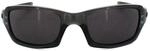 Oakley Wrap Unisex Graues Rauch Warmes Grau Sonnenbrille