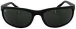 Ray-Ban Wrap Herren Schwarz Matt Schwarz Gr&uuml;n Sonnenbrille