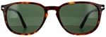 Persol Quadratische Herren Sonnenbrille Havanna Gr&uuml;n