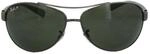 Lunettes De Soleil Ray-Ban 3386 Gunmetal Vert Polaris&eacute; 004/9A 63mm