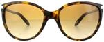 Ralph by Ralph Lauren Cat Eye Ladies Dark Tortoise Brown Gradient Sunglasses