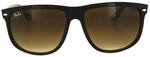 Lunettes De Soleil Ray-Ban 4147 609585 Top Noir Sur D&eacute;grad&eacute; Brun Brun