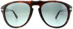 Persol Aviator Mens Dark Havana Light Blue Gradient Sonnenbrillen
