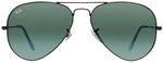 Lunettes De Soleil Ray-Ban Aviator 3025 029/30 Miroir Argent Vert Gunmetal 58mm
