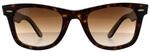 Ray-Ban Rectangle Unisex Havanna Braun Gradient Sonnenbrille