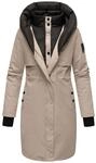 Navahoo Damen Winterjacke Snowelf, leicht und warm, mit Magnetverschluss - Grau
