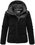 Marikoo Damen Teddy Puffer Jacke mit Kapuze & Rei&szlig;verschluss &ndash; Kaguraa