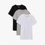 Calvin Klein 100% Baumwolle 3er-Pack Herren T-Shirts Schwarz/Graugefleckt/Wei&szlig;