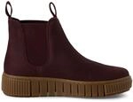 Tamaris Damen Bordeaux Burgunder Leder Chelsea Stiefeletten