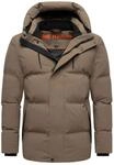 Stone Harbour Herren Winterjacke Taviaan mit Fleecekapuze & winddichtem Design