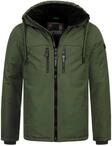 Alessandro Salvarini Herren Winterjacke AS-332 mit Teddyfell & Kapuze