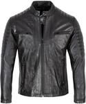 Rock Creek Lederjacke Schwarz