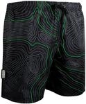 Herren Badehose Streifen l&auml;ssige Boardshorts Linien Muster