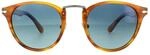 Lunettes De Soleil Persol 3108 960/S3 Bleu Brun Ray&eacute; Polaris&eacute; 49mm