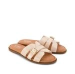 TOMS Sol Mule Leder Damenschuhe Champagner Sandalen