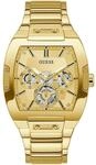 Stilvolle Guess GW0456G2 Phoenix Herrenuhr in Gold Edelstahl