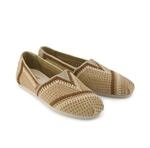 TOMS Alpargata Classic Baumwolle Damen Dunkelbeige Espadrilles