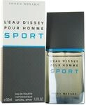 Issey Miyake L'Eau D'Issey Pour Homme Sport Eau de Toilette 50ml Spray For Him