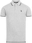 U.S. Polo Assn. Herren Poloshirt aus Baumwolle mit Kontrastdetails