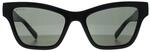 Gucci Cat Eye Damen Gl&auml;nzend Schwarz Grau GG1982S