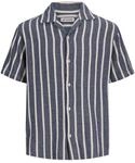 Jack & Jones &Uuml;berhemd Coba Stripe Resort Hemd Blau