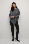 Poncho Lockere Passform melange