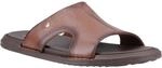 Hush Puppies Callum Slide Leder Herren Braune Sandalen