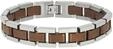 Zeeme Stainless Steel Armband Edelstahl zweifarbig matt glanz 21cm lang
