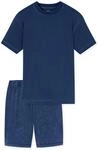 Schiesser Herren Pyjama Modern EssentialsSchlafanzug, Pyjama Set, Nachtw&auml;sche
