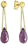 Celesta Gold Ohrring 375 Gelbgold Amethyst