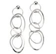 Zeeme Silber Ohrringe 925 Silber rhodiniert