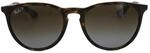 Ray-Ban Sonnenbrille Erika 4171 710/T5 Tortoise & Gunmetal Braun Gradient Polarisiert