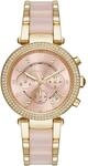 Michael Kors Parker MK6326 Damenarmbanduhr mit pinkem Zifferblatt 39mm aus