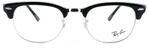 Ray-Ban Runde Gl&auml;nzend Schwarze Unisex Damen Brillenfassungen