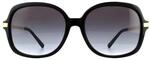 Michael Kors Square Womens Black Gold Grey Grey Gradient Lunettes de soleil