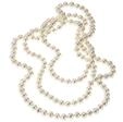 Zeeme Pearls Halskette S&uuml;&szlig;wasserzuchtperlen wei&szlig; 7mm