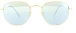 Lunettes De Soleil Ray-Ban Hexagonal 3548N 001/30 Miroir Argent Or 54mm