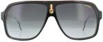 Carrera Aviator Unisex Sonnenbrille Schwarz Wei&szlig; Dunkel Grau Gradient