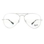 Ray-Ban Brillengestell 6489 Aviator 2501 Silber 55mm
