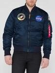 Alpha Industries Herren MA-1 VF NASA Bomberjacke in Dunkelblau
