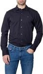 Tommy Hilfiger Tommy Jeans TJM Original Herrenhemd Schwarz Baumwolle....