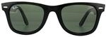 Ray-Ban Lunettes De Soleil Wayfarer Facilit&eacute; RB4340 601 Noir Vert G-15