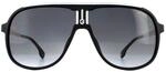Carrera Aviator Mens Matte Black Dark Grey Gradient Sonnenbrille